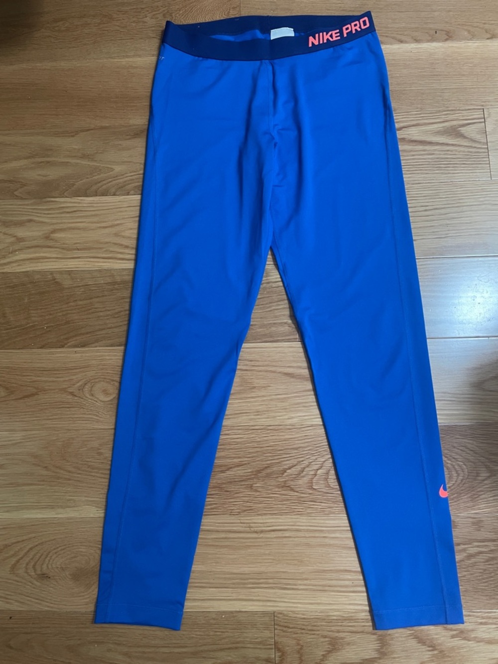 Nike Pro Blue Athletic Leggings - Running Tights - XL
